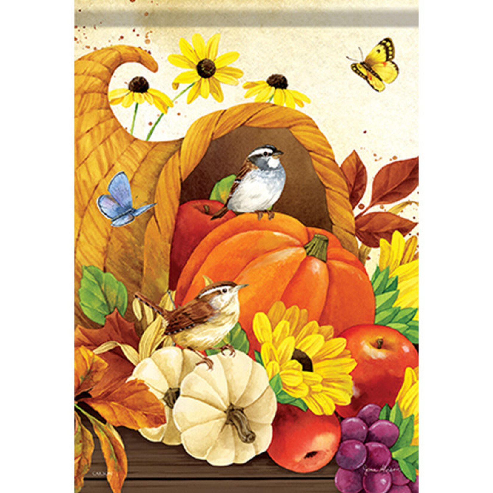 Carson Horn of Plenty Garden Flag