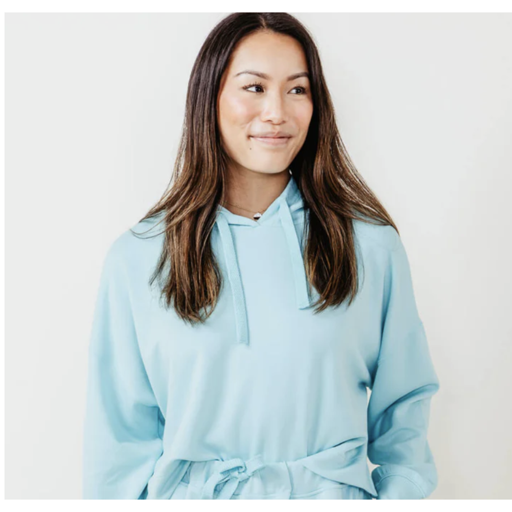 Simply Southern Simply Southern Cropped Hoodie Sea Blue XXL