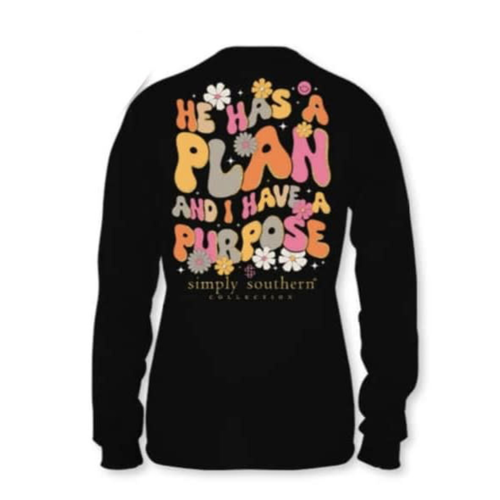 Simply Southern Simply Southern Long Sleeve Purpose Black