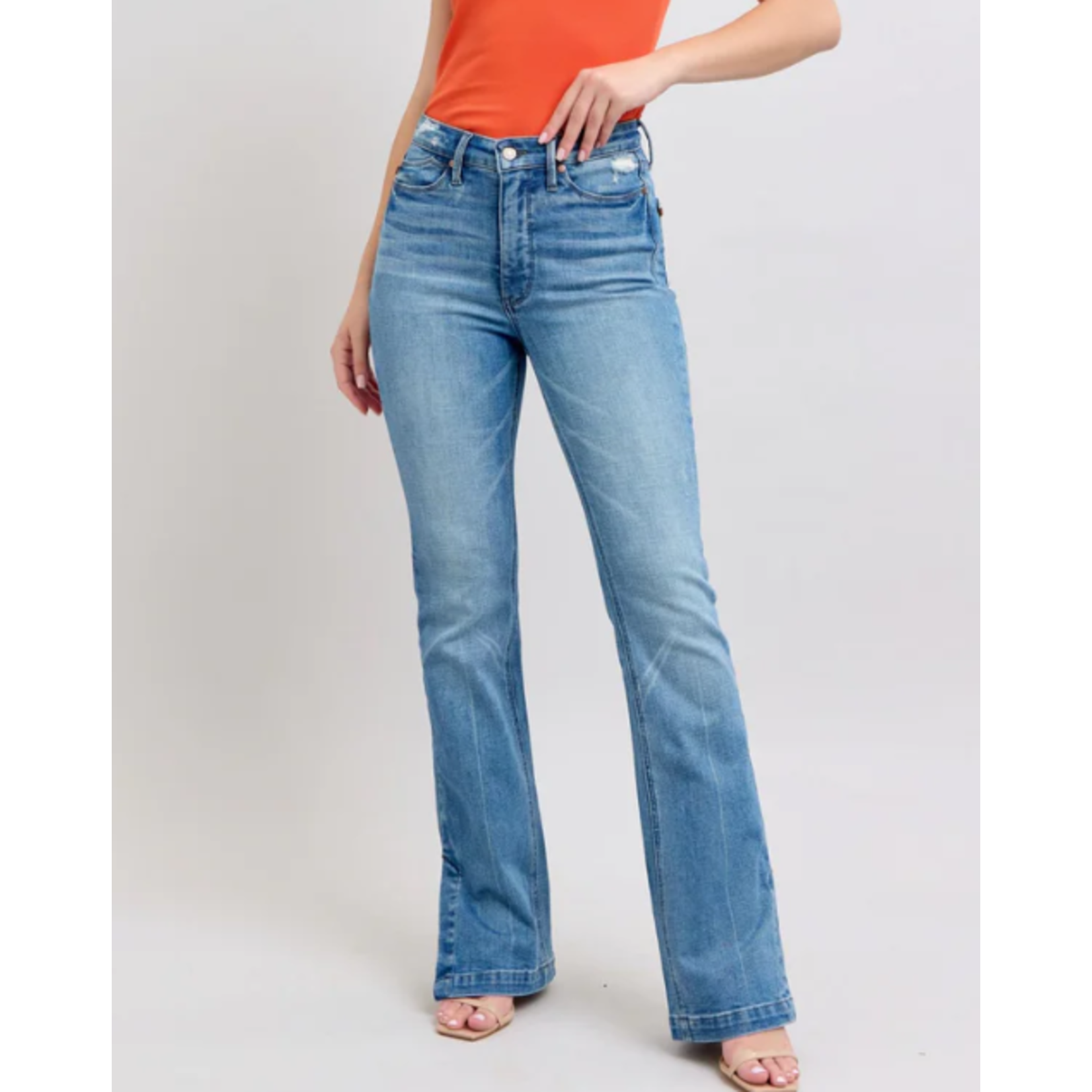 Judy Blue Judy Blue HW TC Vintage Wash Side Slit Slim Boot 88930