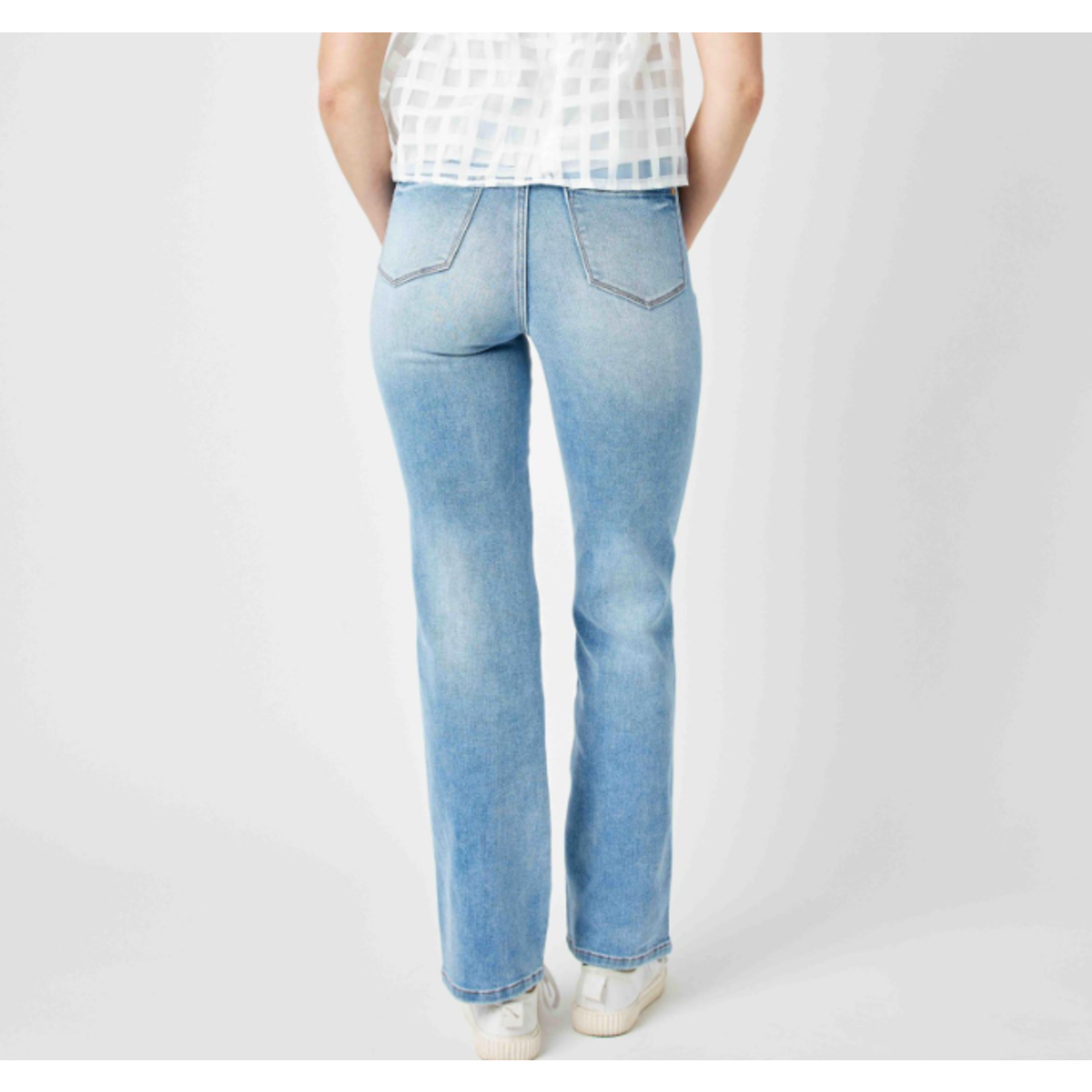 Judy Blue Judy Blue HW Tummy Control Contrast Wash Straight 88794