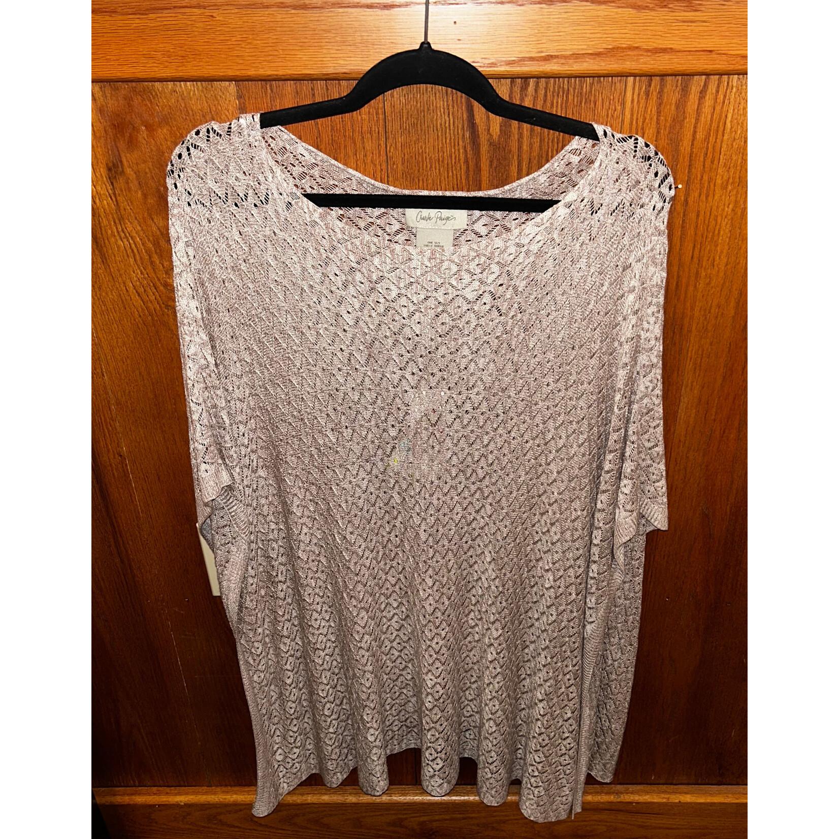 Charlie Paige Charlie Paige Over the Head Shawl One Size Taupe