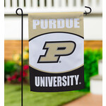 Evergreen Purdue University Suede Garden Flag