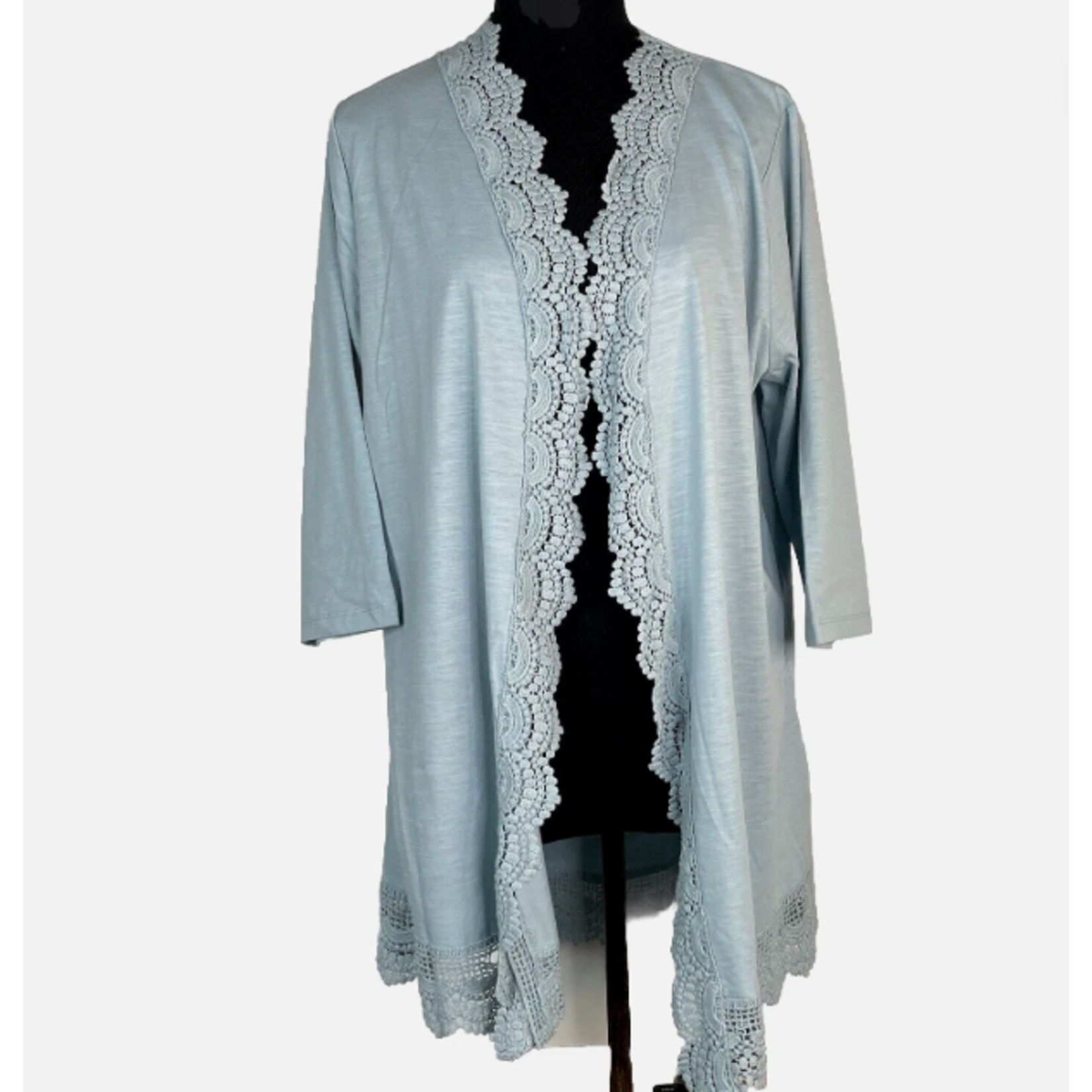 Simply Noelle Simply Noelle Cardigan Kimono Blue