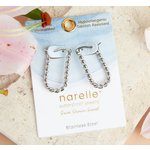 Howards Howard's Narelle Waterproof Twisted Hoop Earrings Silver