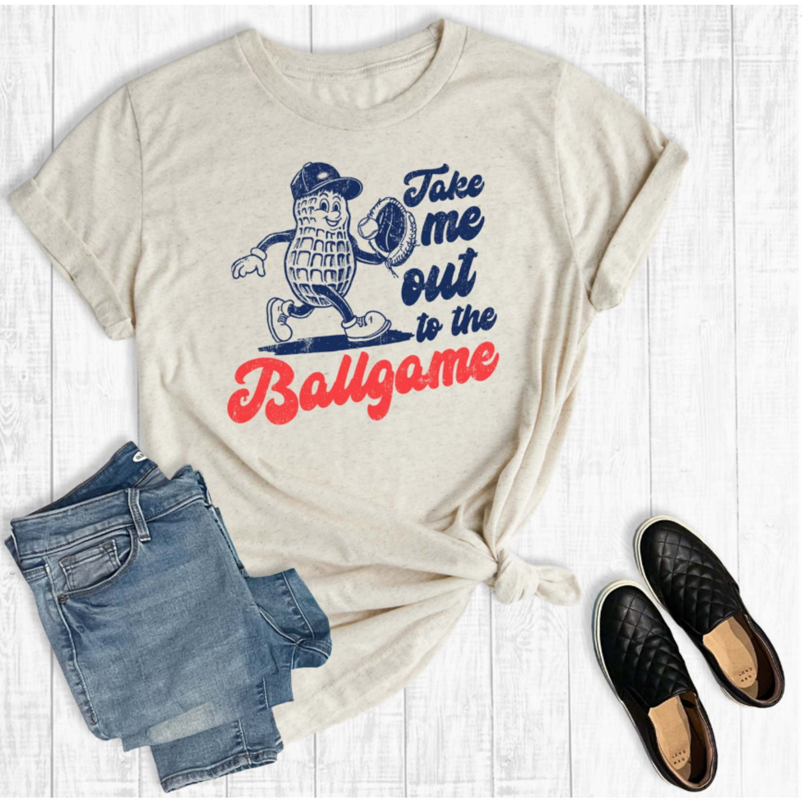 The Way Down South The Way Down South Baseball Take Me Out to The Ballgame Graphic Tee