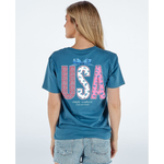 Simply Southern Simply Southern Short Sleeve Tee Lace USA Comet