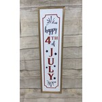 Gerson Enamel Happy 4th of July Sign