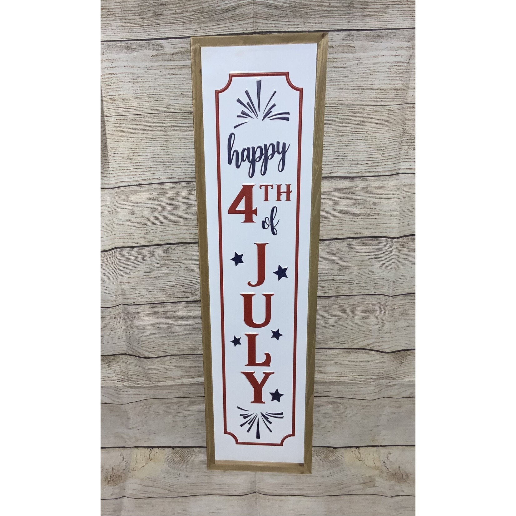 Gerson Enamel Happy 4th of July Sign