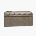 Jen & Co Jen & Co Gia Whipstitch Wallet Warm Grey WL2620