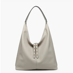Jen & Co Jen & Co Tori Slouchy Hobo Light Grey M2621