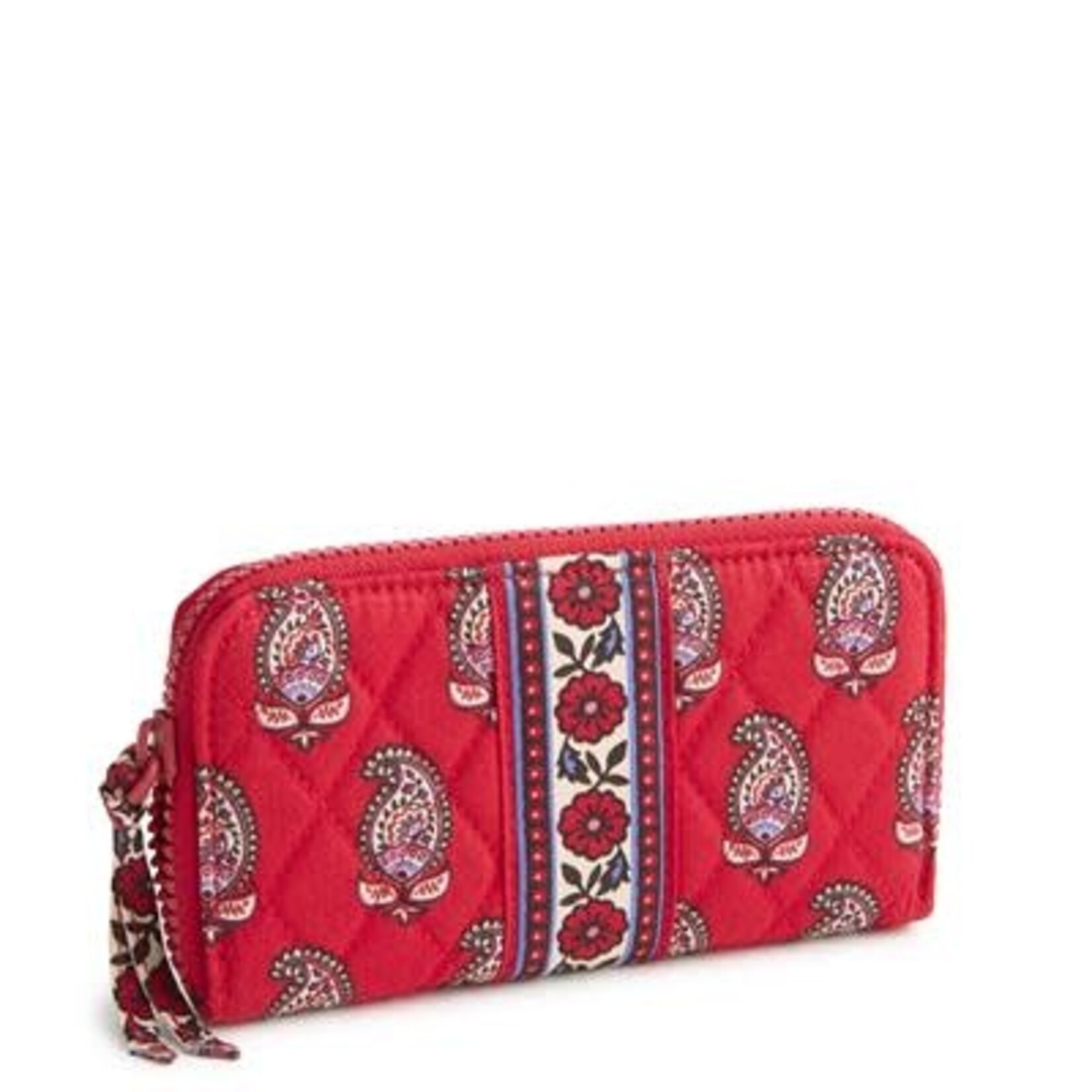 Vera Bradley Vera Bradley Medium Continental Wallet Flowering Paisley Goji Berry