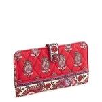 Vera Bradley Vera Bradley Tab Wallet Flowering Paisley Goji Berry