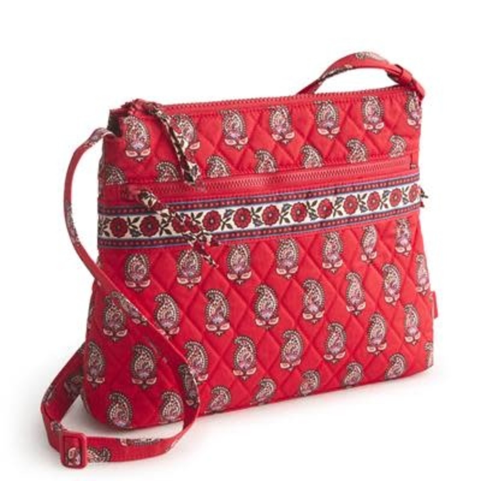 Vera Bradley Vera Bradley Original Zip Hipster Flowering Paisley Goji Berry