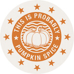 Carson Probably Pumpkin Spice Car Coaster CC75231