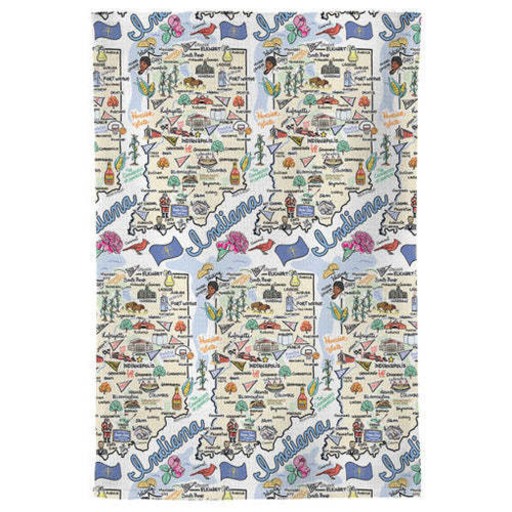 Swedish Treasures Swedish Treasures Fishkiss Indiana Tea Towel