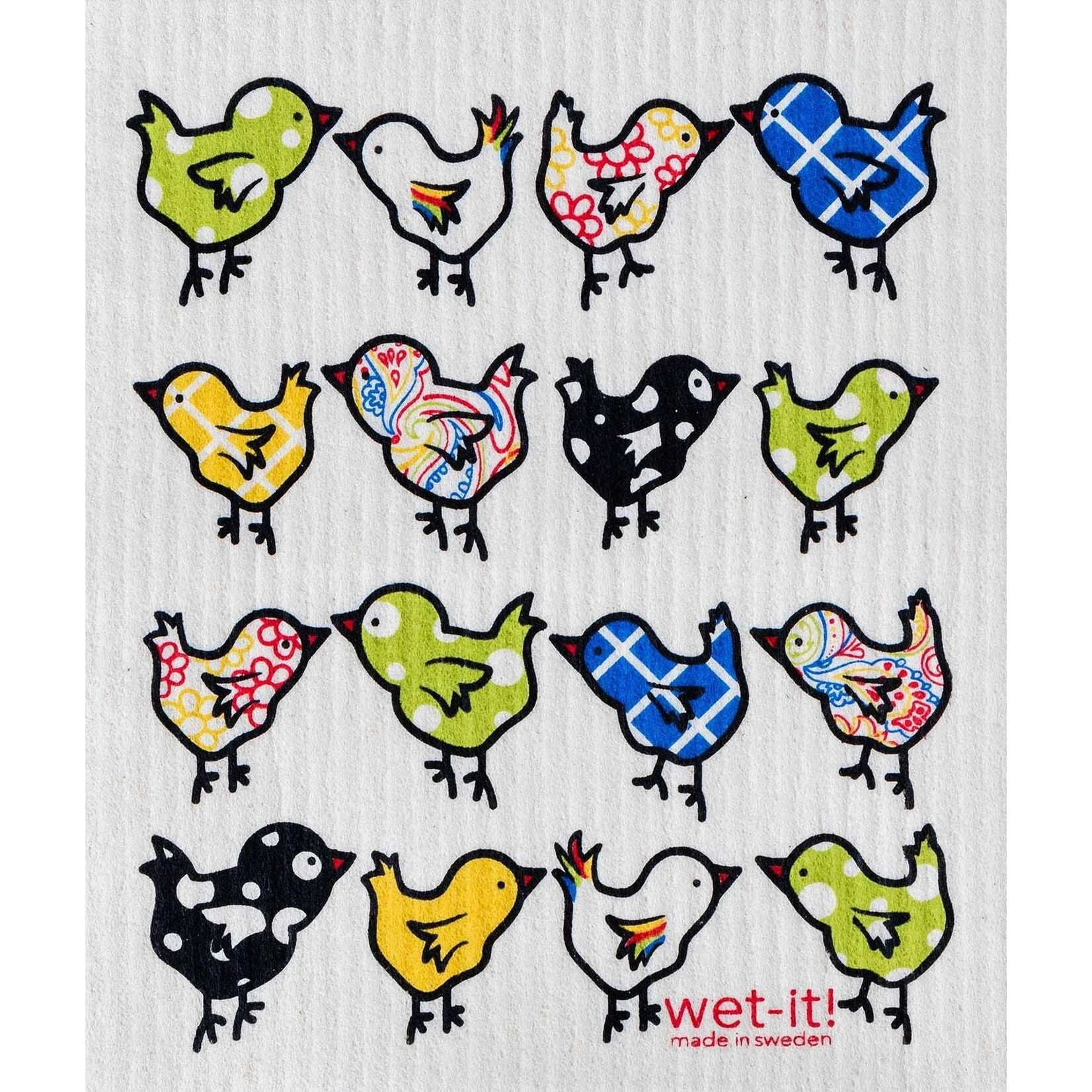 Swedish Treasures Wet It! Little Chix Swedish Dishcloth