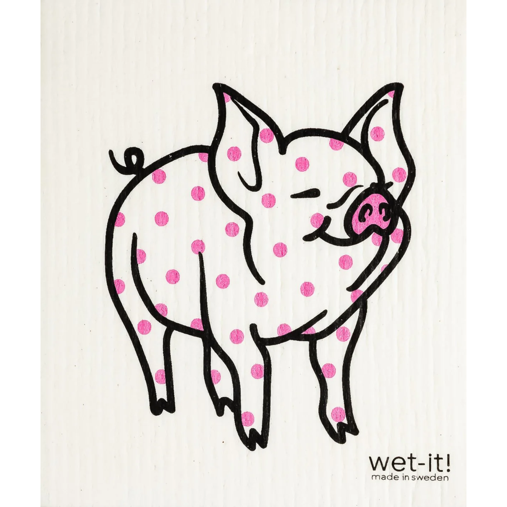 Swedish Treasures Swedish Treasures Polka Pig Dishcloth