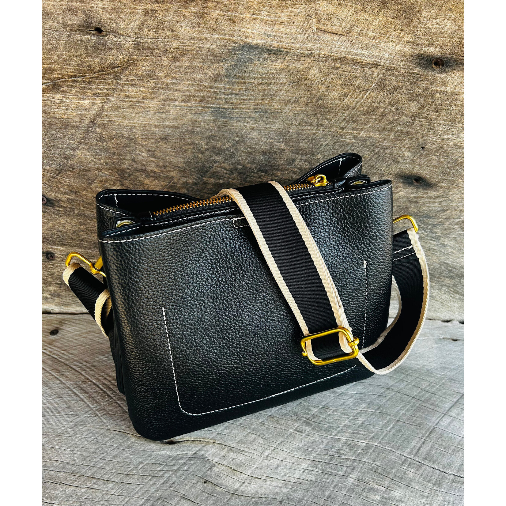 Jen & Co Jen & Co Corinna Bucket Bag Black M2765