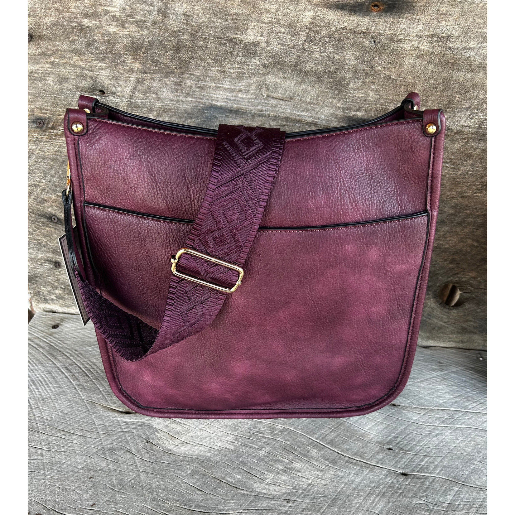 Jen & Co Jen & Co Chloe Crossbody Cherry Lacquer M1977