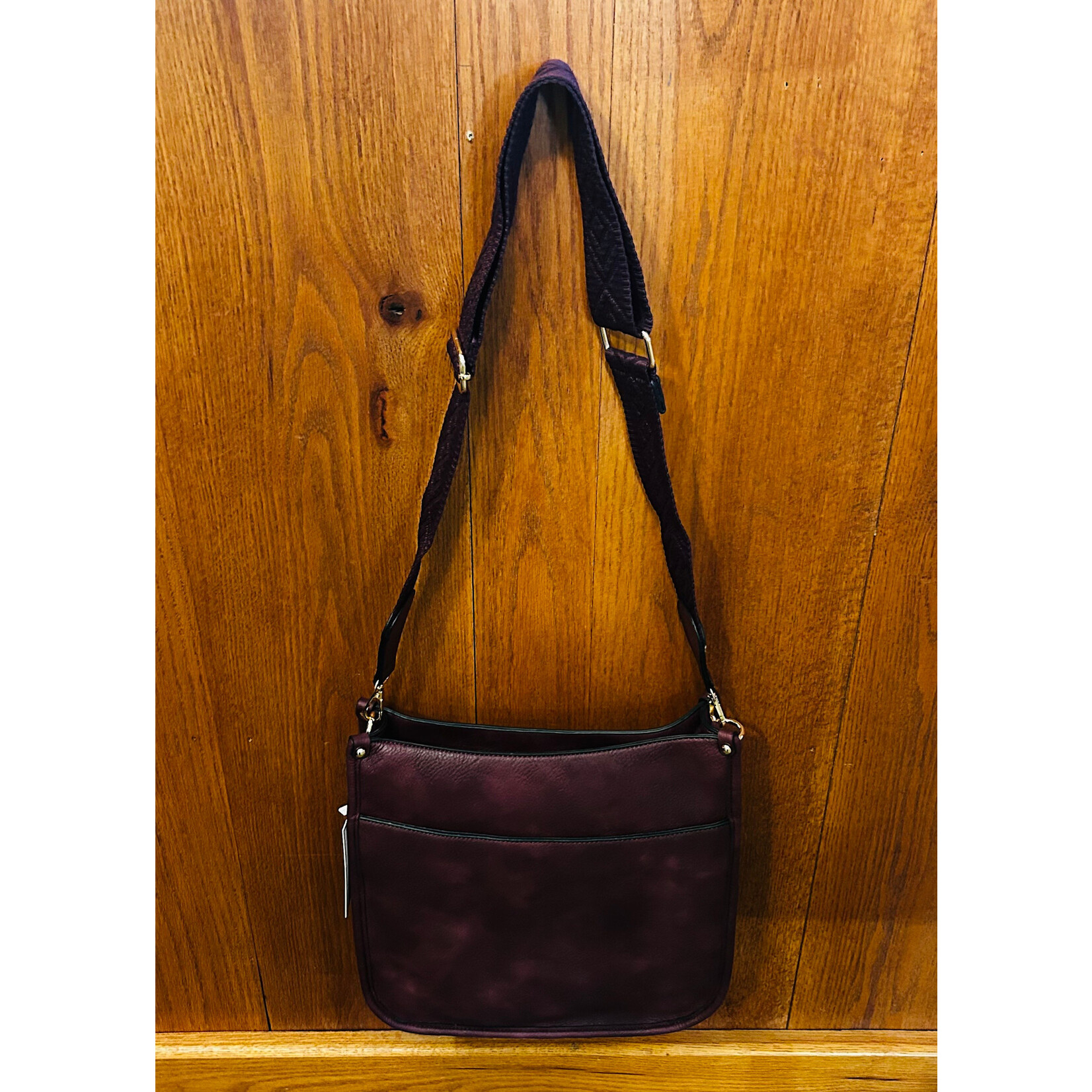 Jen & Co Jen & Co Chloe Crossbody Cherry Lacquer M1977