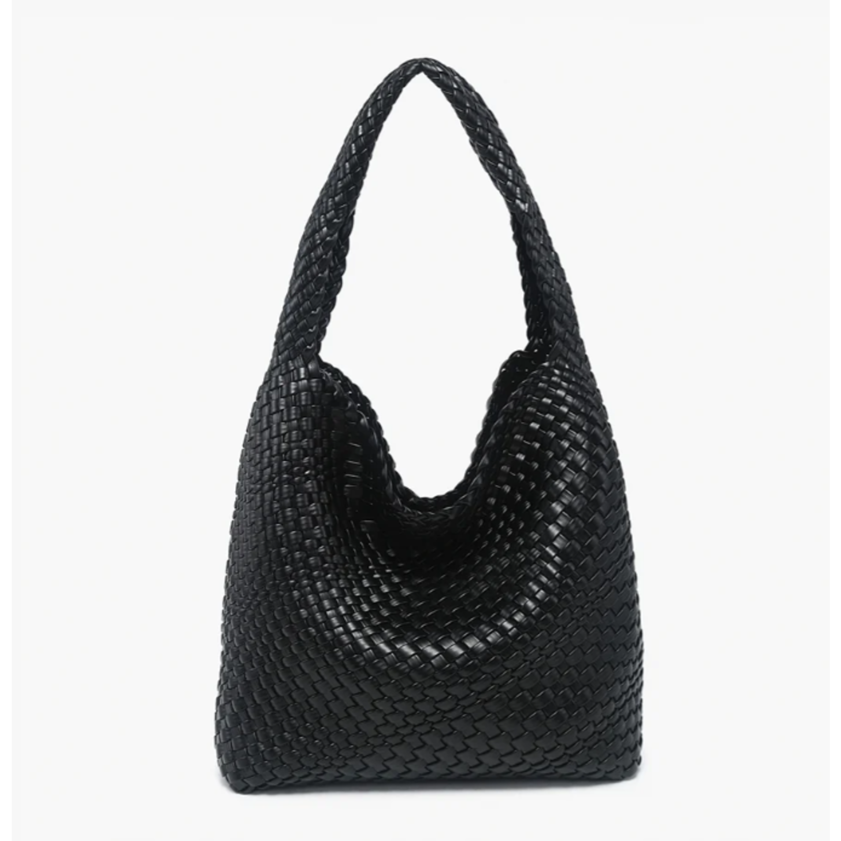 Jen & Co Jen & Co Rachel Handwoven Hobo Black M2631