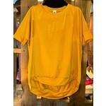 Sew in Love Sew in Love V Neck Short Sleeve Top  Mustard