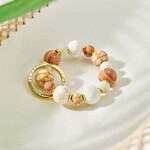 Jilzarah Jilzarah Small Bead Wrist Keychain Sahara