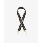 Jen & Co Jen & Co Bohemian Guitar Strap Black/ White STPBO