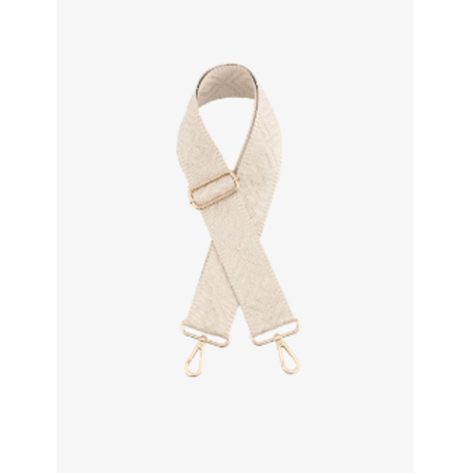 Jen & Co Jen & Co Bohemian Guitar Strap Off White STPBO