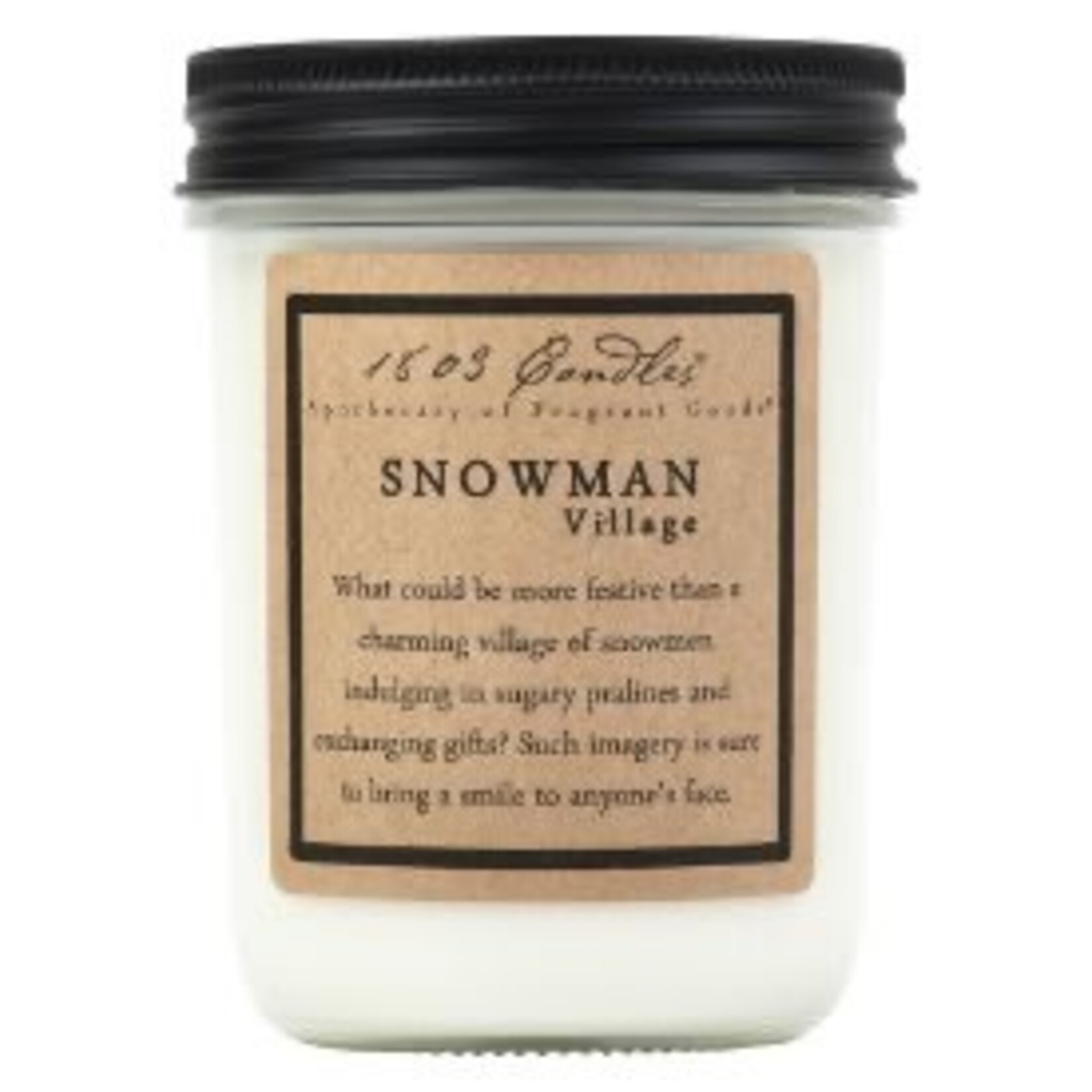 1803 1803 Snowman Village Soy Jar Candle