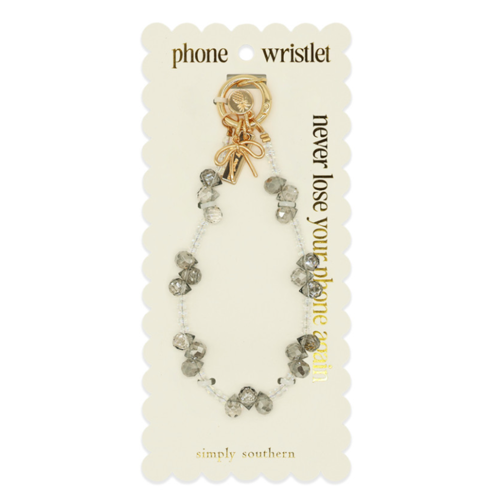 Simply Southern Simply Southern Phone Wristlet Trio Grey