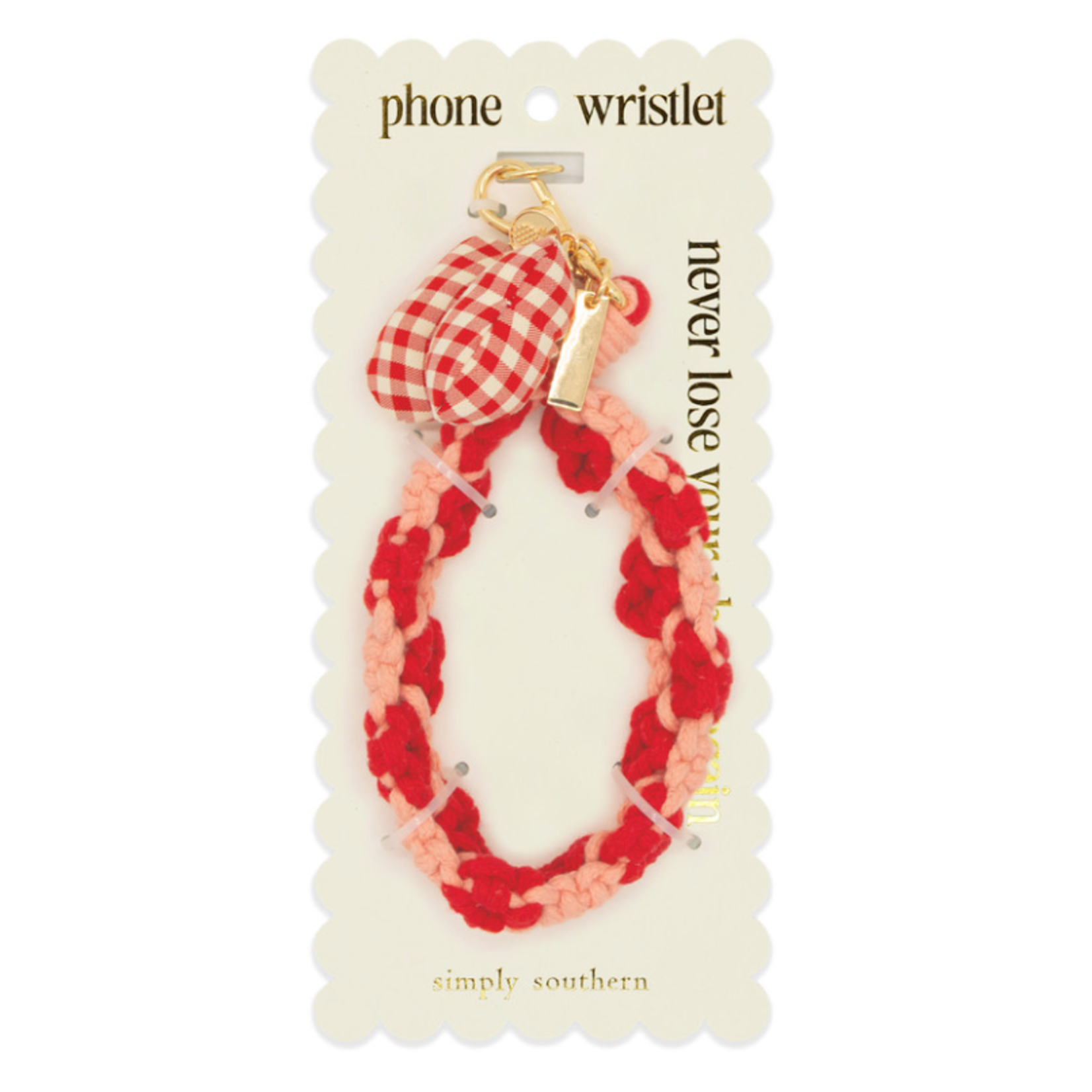 Simply Southern Simply Southern Phone Wristlet Bow Red