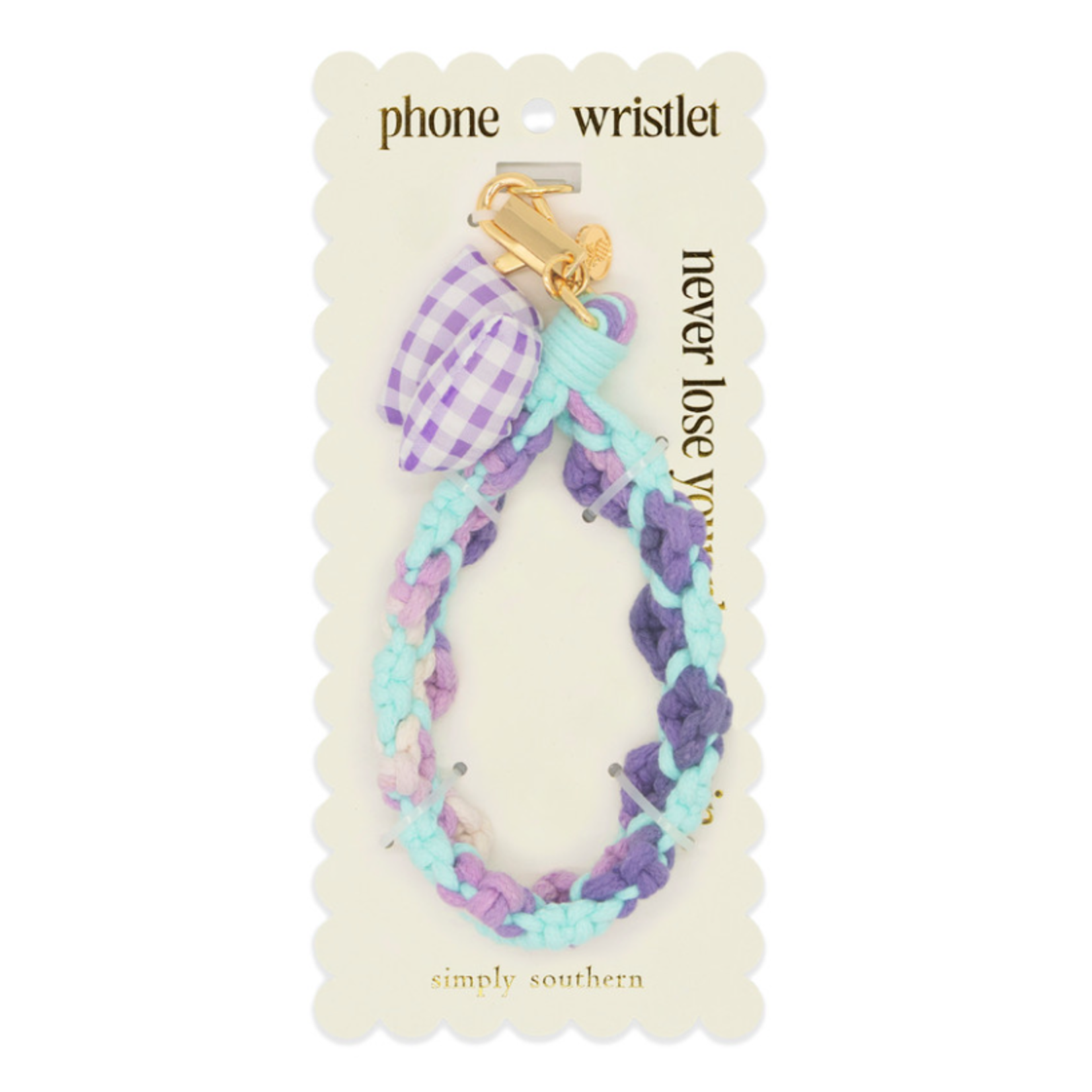 Simply Southern Simply Southern Phone Wristlet Bow Purple