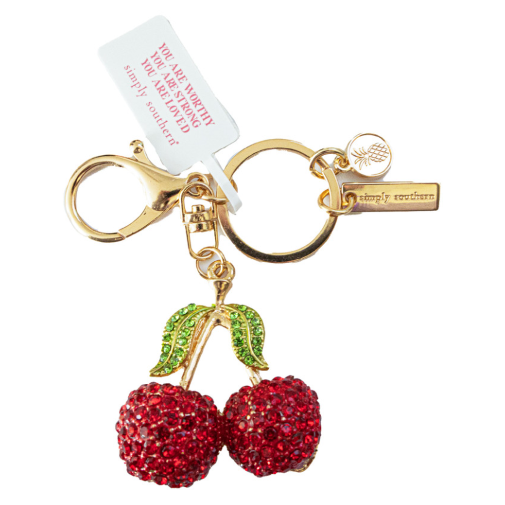 Simply Southern Simply Southern Bag Charm Jewel Cherry