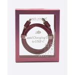 Simply Southern Simply Southern 3ft Rapid Charging Cable USB-C Pink Glitter
