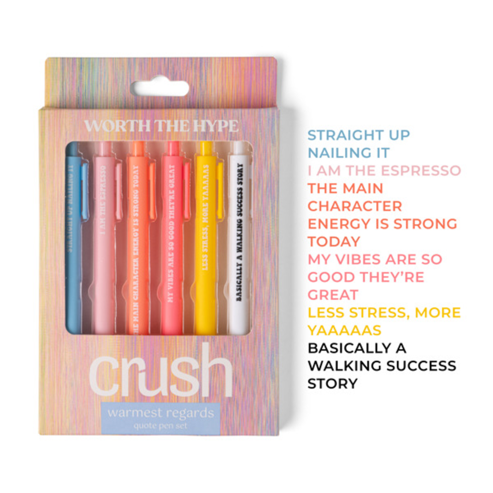 Crush Crush Warmest Regards Quote Pen Set
