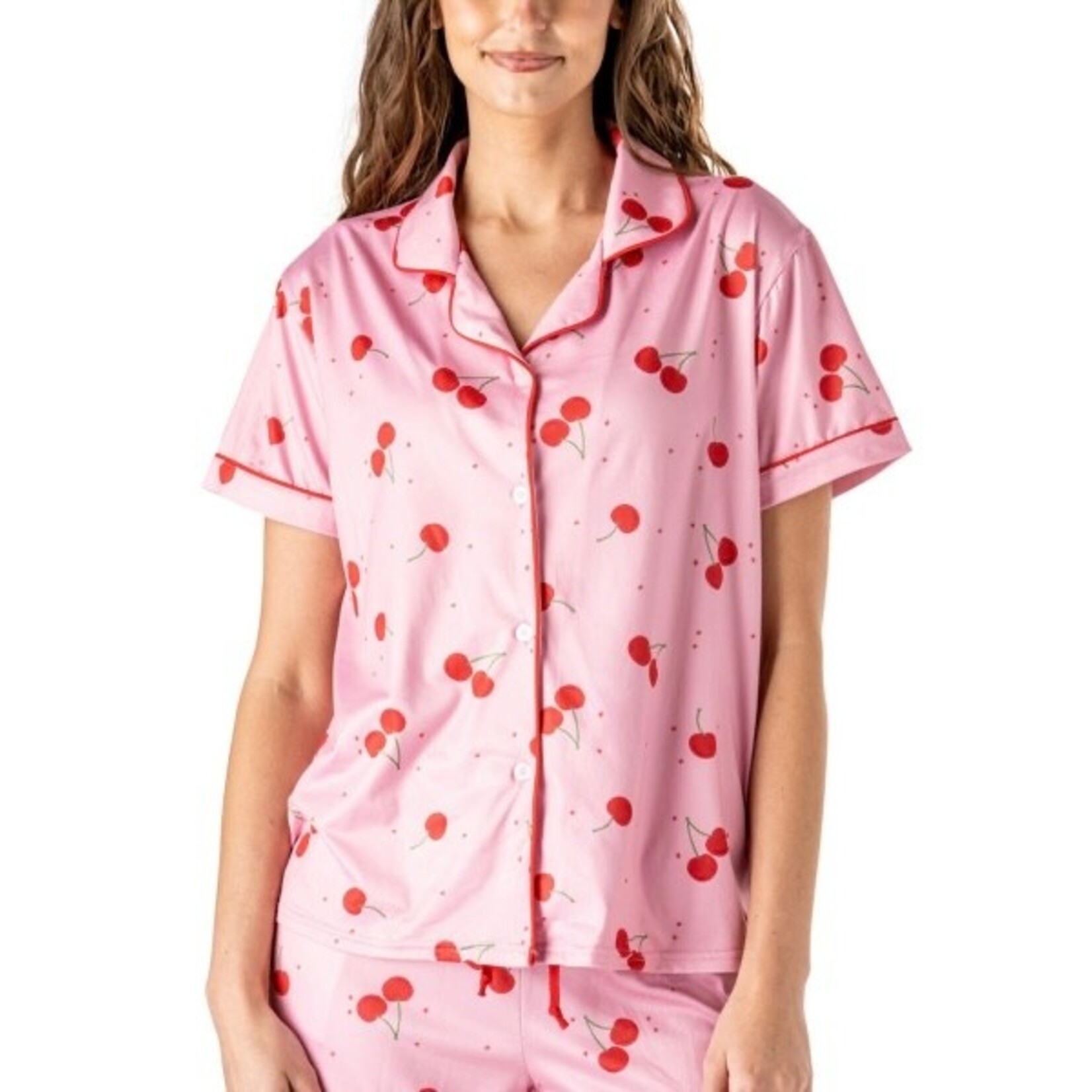 Hello Mello Hello Mello Stargazer Pajama Top Cherry On Top