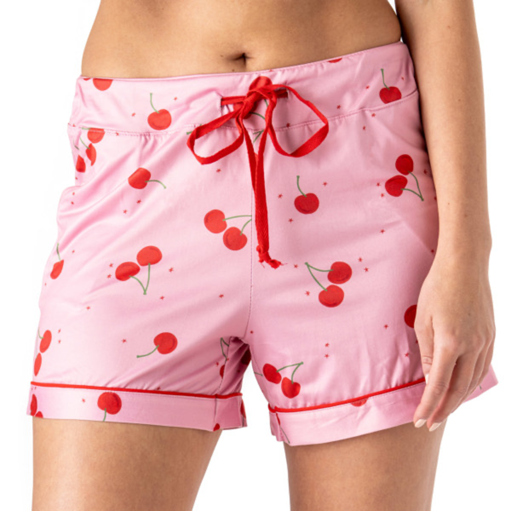 Hello Mello Hello Mello Stargazer Pajama Shorts Cherry On Top