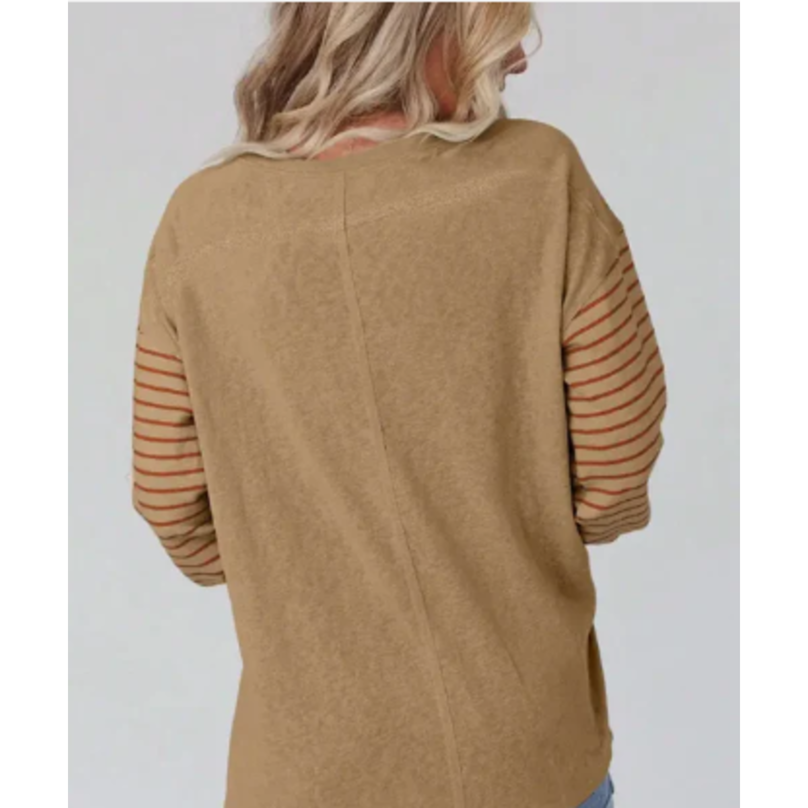 Lovesoft Lovesoft Team Spirit Long Sleeve Striped Top Light French