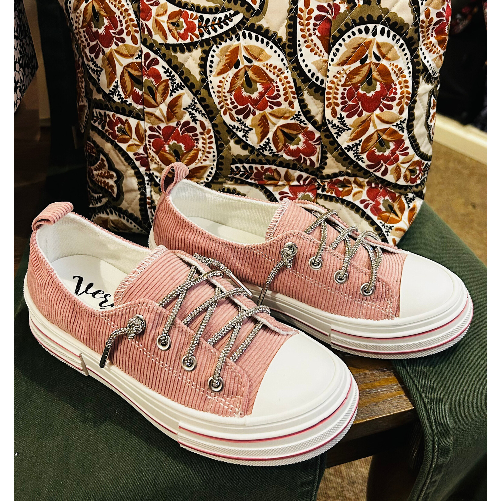 Very G Very G Rose Corduroy Sneakers Blush