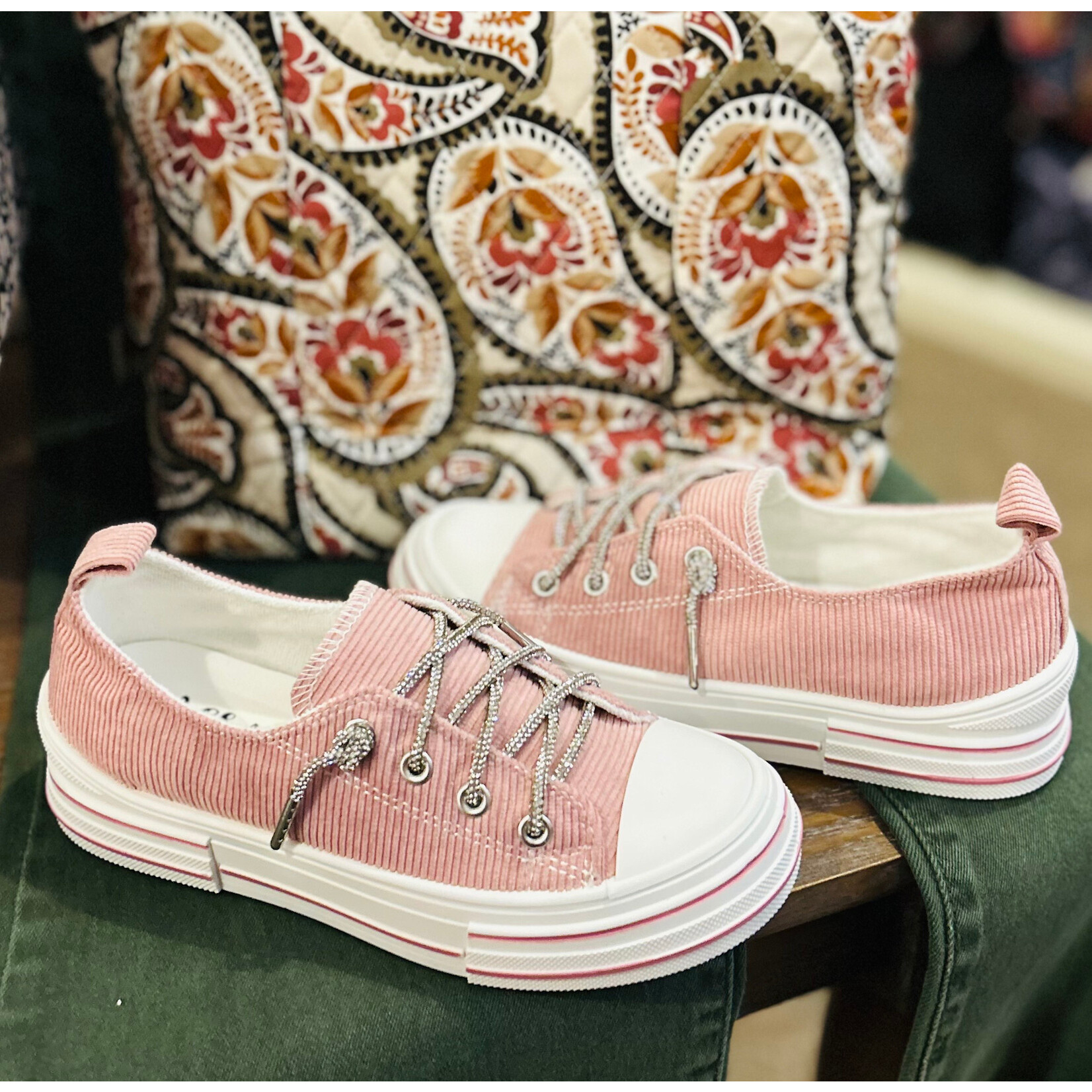 Very G Very G Rose Corduroy Sneakers Blush