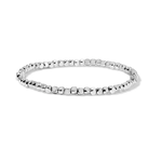 My Fun Colors My Fun Colors Fashion Fortunes 3mm Silver Cube Bracelet Small