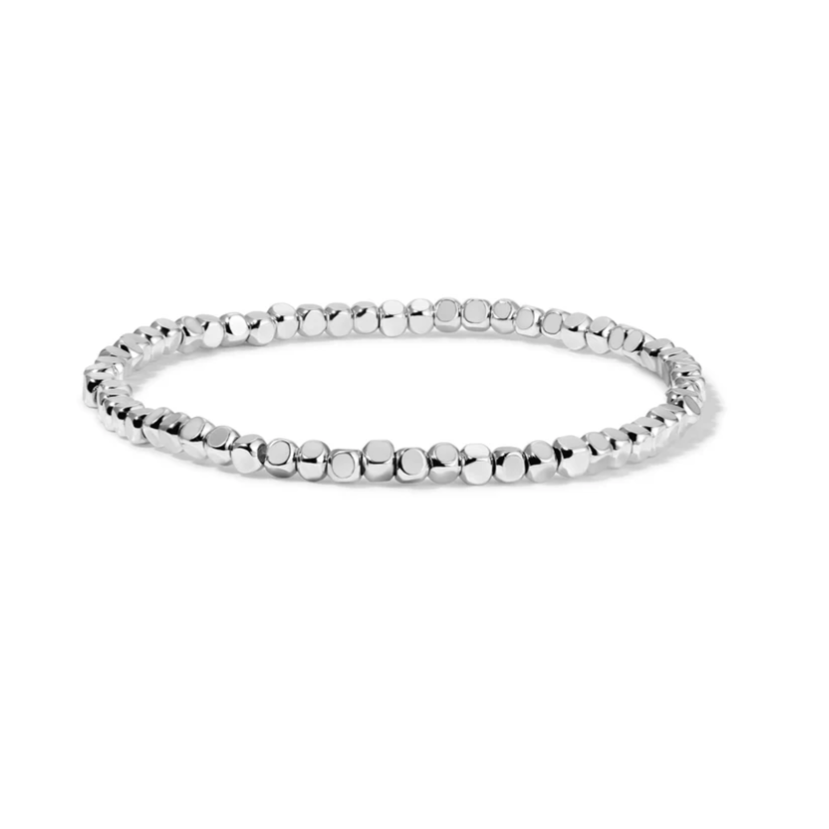 My Fun Colors My Fun Colors Fashion Fortunes 3mm Silver Cube Bracelet Small