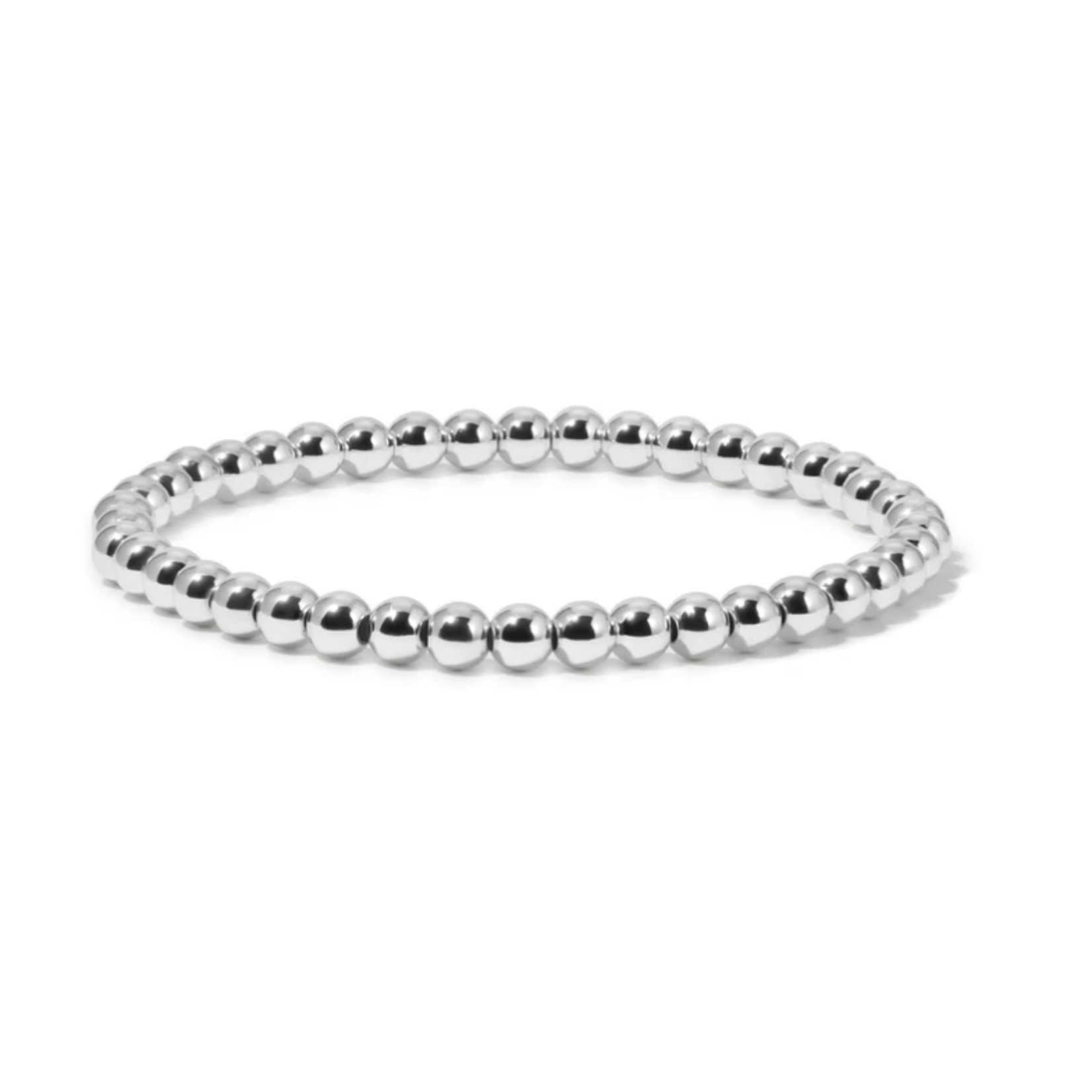 My Fun Colors My Fun Colors Fashion Fortunes 5mm Round Silver Bead Bracelet Medium