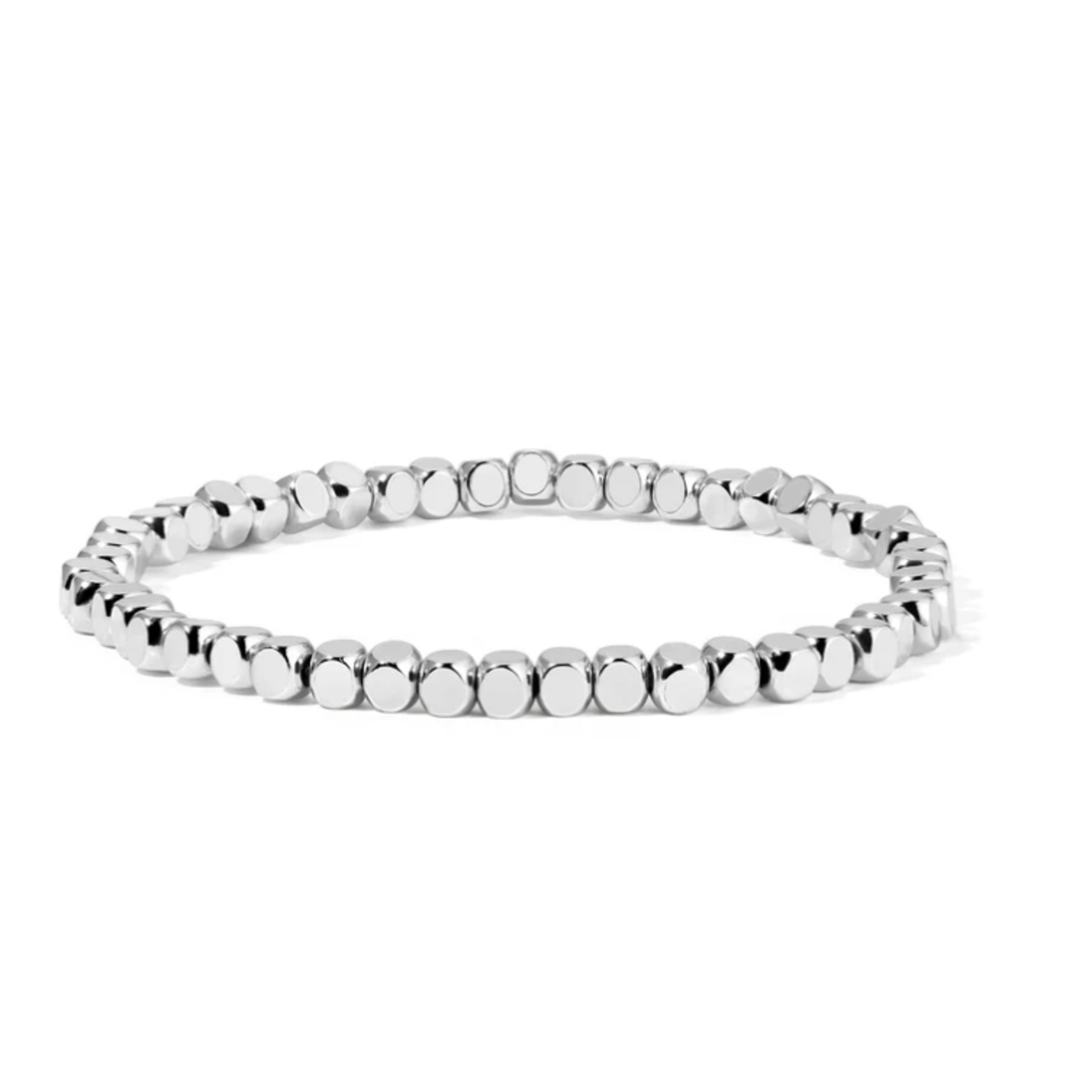 My Fun Colors My Fun Colors Fashion Fortunes 4mm Silver Cube Bracelet Medium