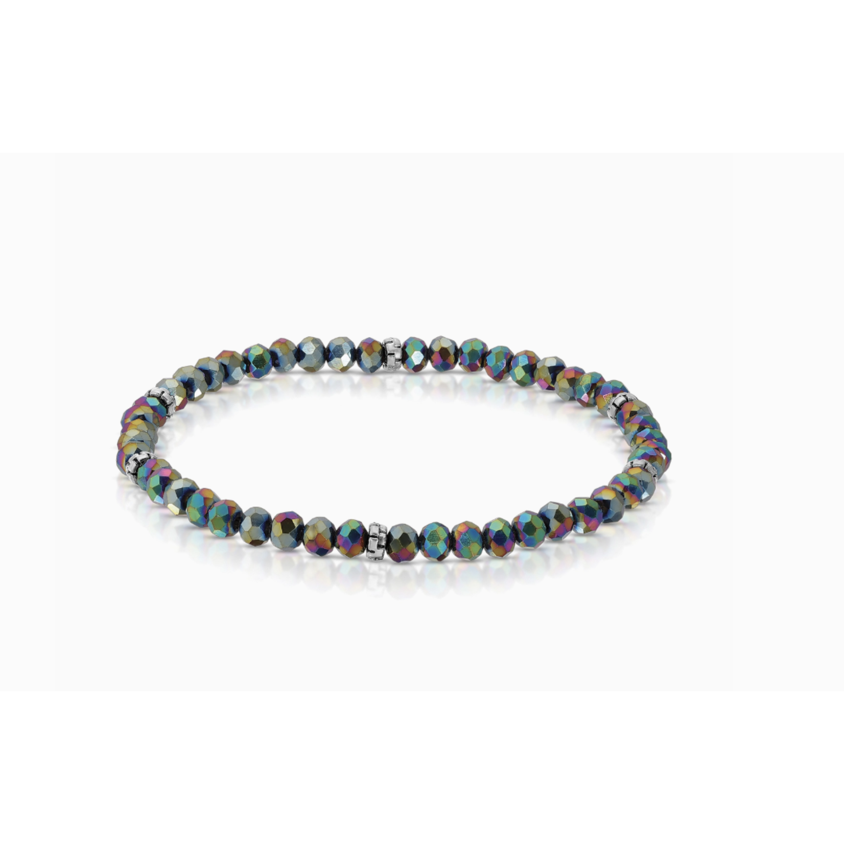 My Fun Colors My Fun Colors Mini Crystal Bracelet Harlequin Silver Accent