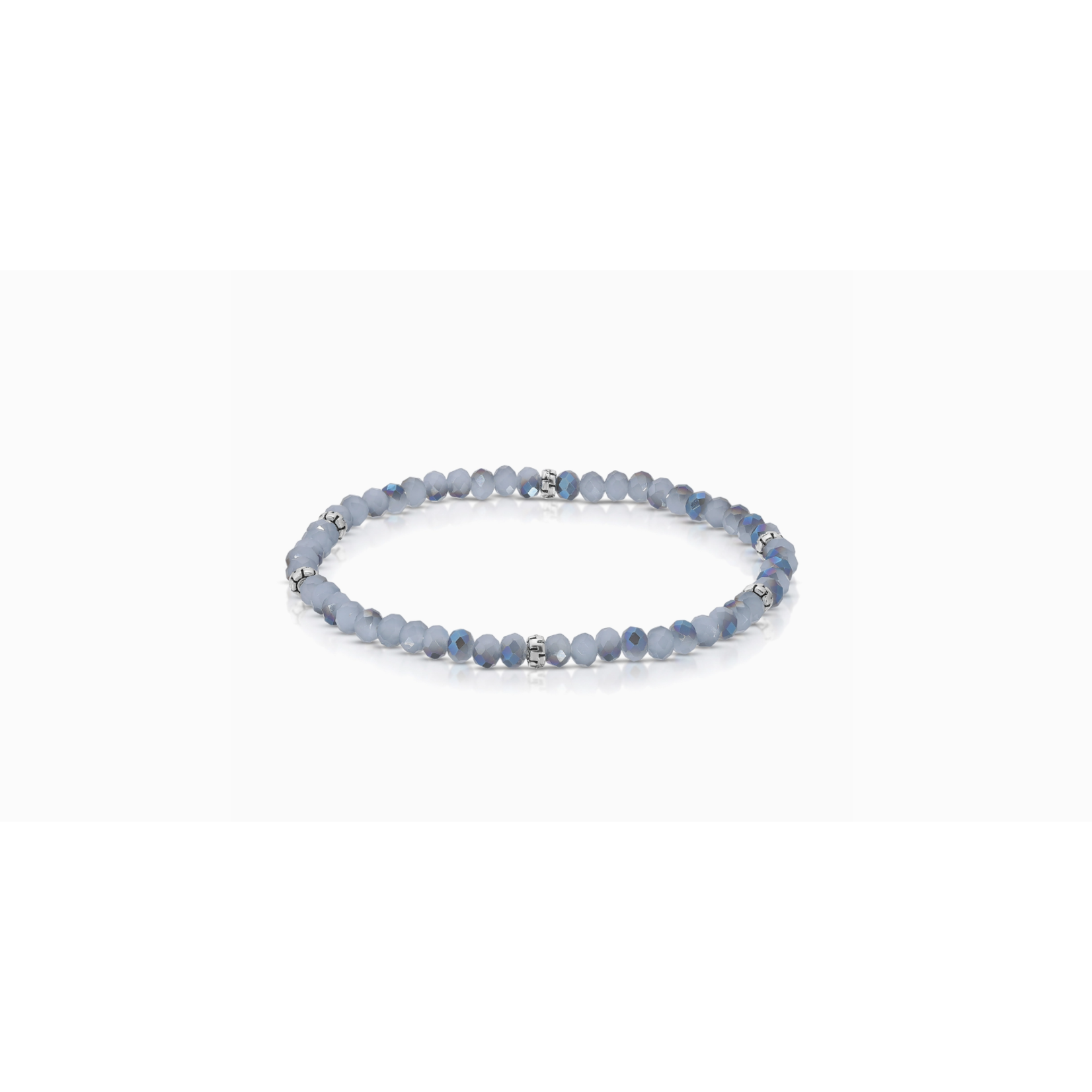 My Fun Colors My Fun Colors Mini Crystal Bracelet Twilight Sky Silver Accent