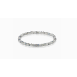 My Fun Colors My Fun Colors Mini Crystal Bracelet Twilight Gray Silver Accent