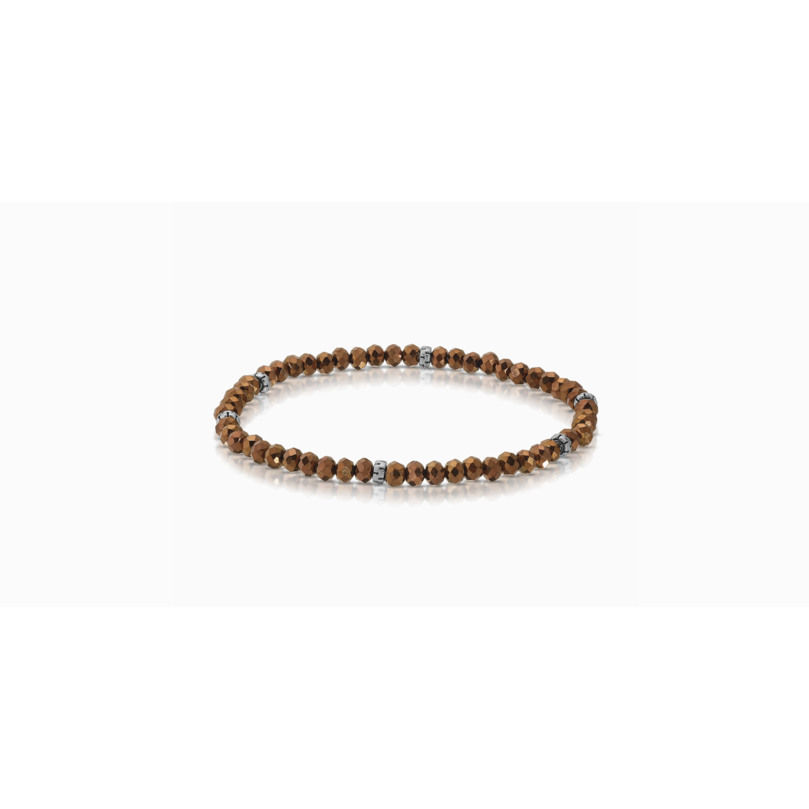 My Fun Colors My Fun Colors Mini Crystal Bracelet Bronze Silver Accent